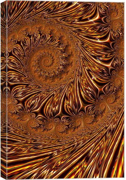 Gold Brocade Canvas Print by Steve Purnell