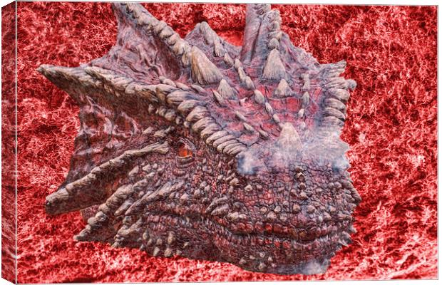 Fire Dragon Canvas Print by Steve Purnell