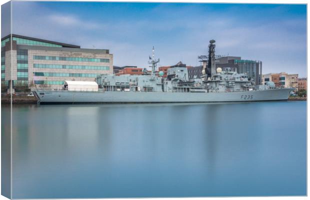 HMS Monmouth Canvas Print by Steve Purnell