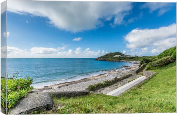 Bracelet Bay, Gower 1 Canvas Print by Steve Purnell