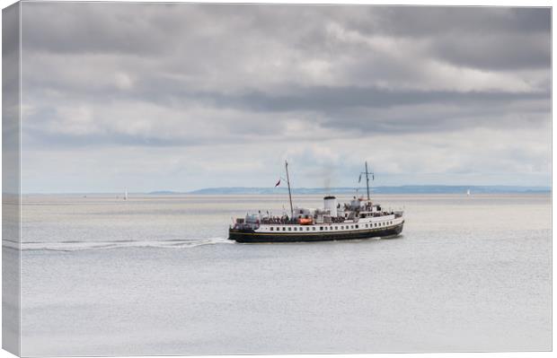 MV Balmoral In The Bristol Channel Canvas Print by Steve Purnell