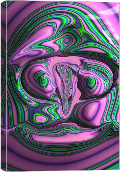 Fractal Face Canvas Print by Steve Purnell