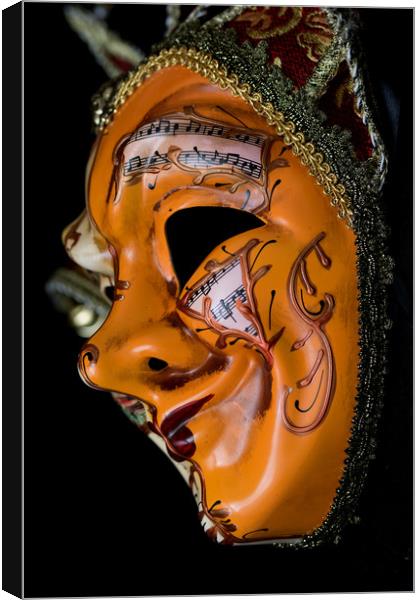 Mask Of Music Canvas Print by Steve Purnell
