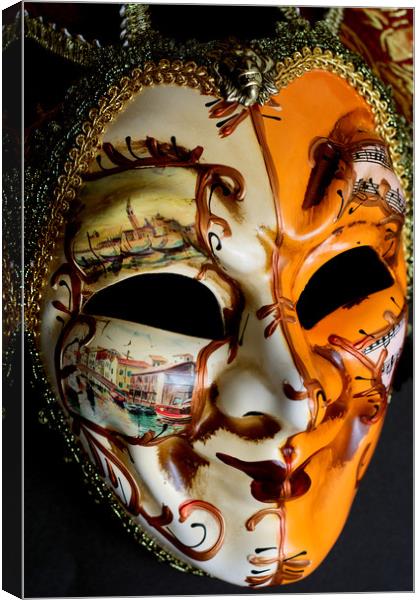 Venetian Mask 3 Canvas Print by Steve Purnell