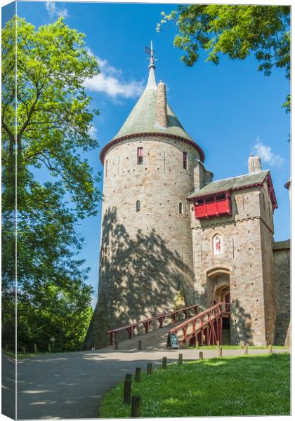 Castell Coch Canvas Print by Steve Purnell