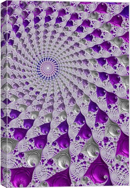 Tunnel Vision Purple Canvas Print by Steve Purnell