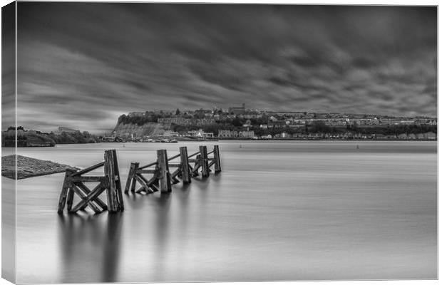 Dramatic Sky Over Cardiff Bay Canvas Print by Steve Purnell