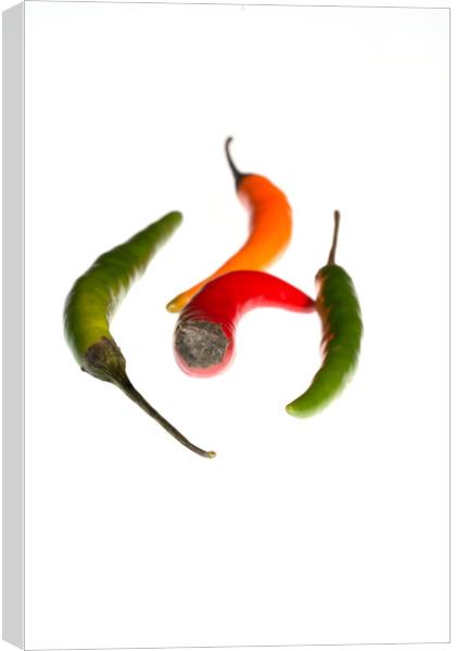 Chilli Mix 1 Canvas Print by Steve Purnell