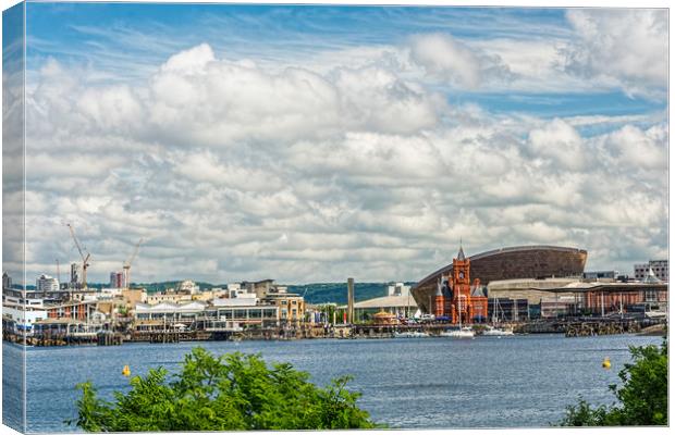 Out In The Bay Canvas Print by Steve Purnell