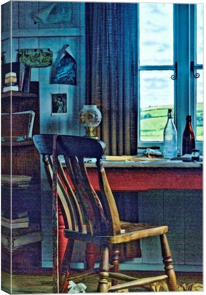 Dylan Thomas Writing Shed 1 Canvas Print by Steve Purnell