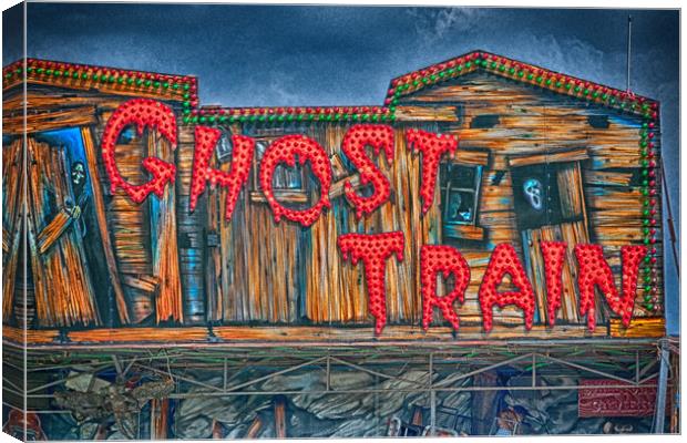 The Ghost Train Canvas Print by Steve Purnell