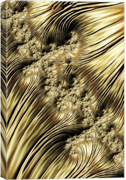 Golden Waves Canvas Print by Steve Purnell