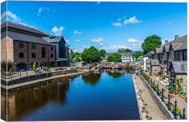 Brecon Canal Basin 2 Canvas Print by Steve Purnell
