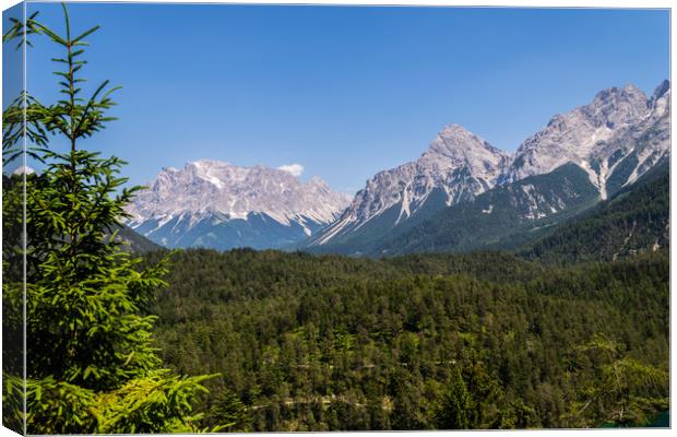 Fern Pass Austria Canvas Print by Steve Purnell