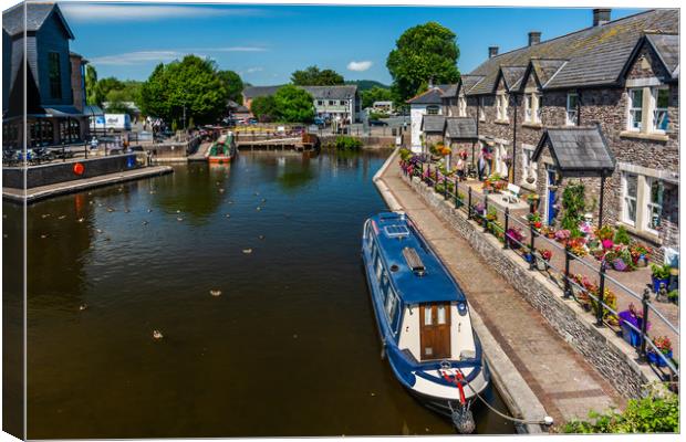Serene Brecon Canal Haven Canvas Print by Steve Purnell