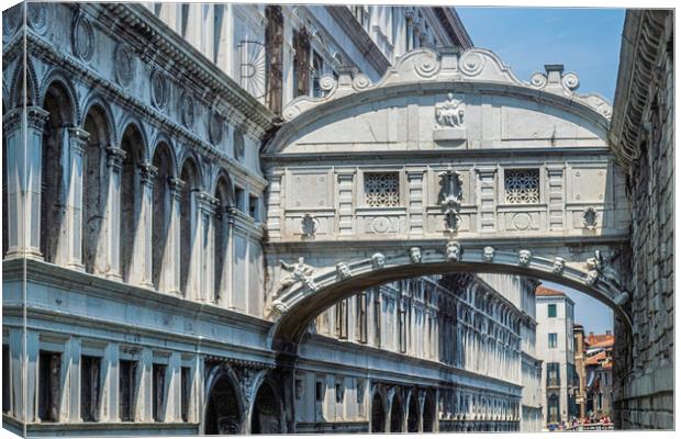 The Bridge Of Sighs Canvas Print by Steve Purnell