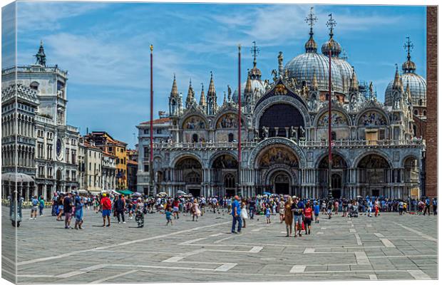 St Marks Basilica Canvas Print by Steve Purnell