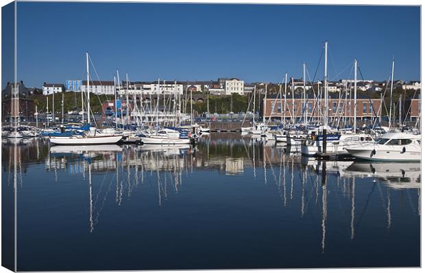 Milford Haven Marina Canvas Print by Steve Purnell