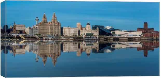 Liverpool Skyline Canvas Print by Roger Green