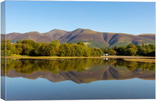 Skiddaw Reflected Canvas Print by Roger Green