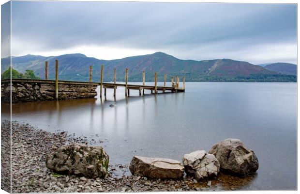 Ashness Jetty Canvas Print by Roger Green