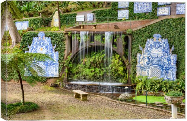 Monte Palace Tropical Garden in Madeira Canvas Print by Roger Green