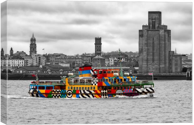 The Dazzle Ferry Canvas Print by Roger Green