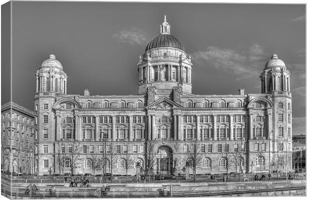 Port of Liverpool Building Canvas Print by Roger Green