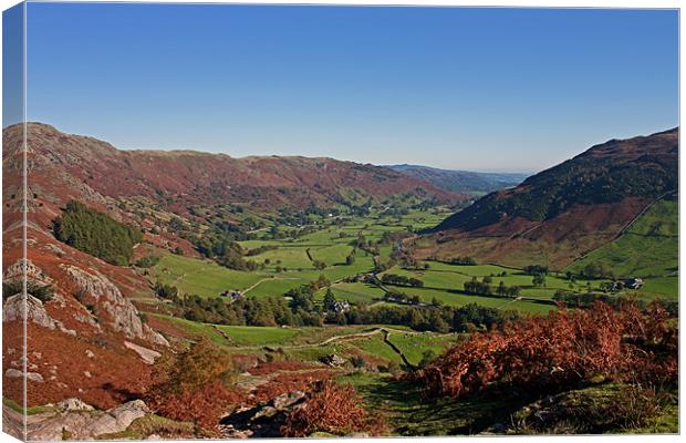 Langdale Valley Canvas Print by Roger Green