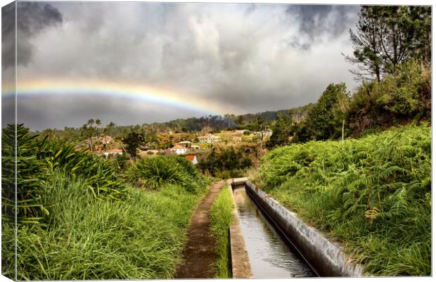 Lavada Walk in Madeira Canvas Print by Roger Green