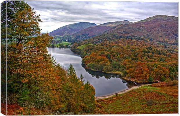 Overlooking Grasmere Canvas Print by Roger Green