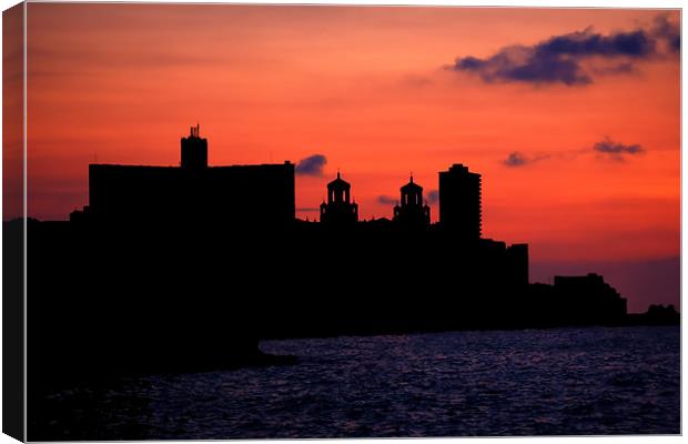 Havana by Night Canvas Print by Roger Green