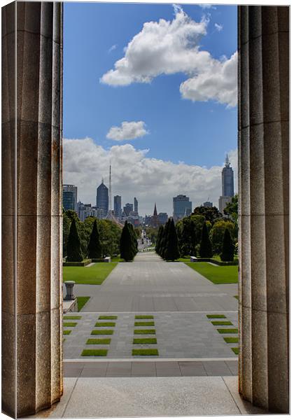 City of Melbourne Canvas Print by Roger Green