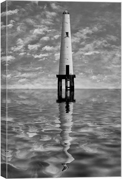 Port Melbourne Front Light Canvas Print by Roger Green