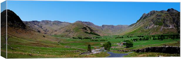 Langdale Pikes Canvas Print by Roger Green