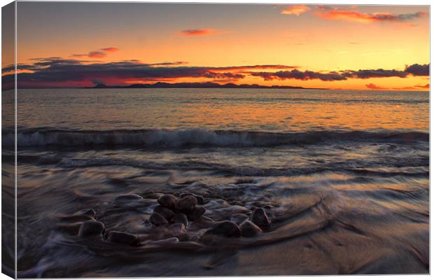 Sunset Over Fuerteventura Canvas Print by Roger Green