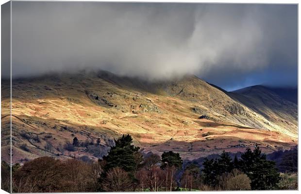 Light Across the Hills Canvas Print by Roger Green