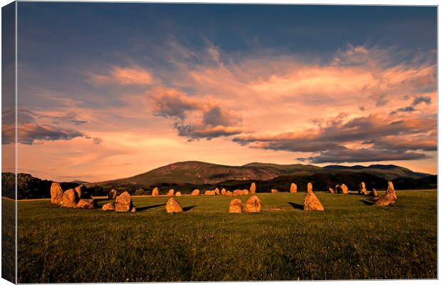 Stone Circle Canvas Print by Roger Green