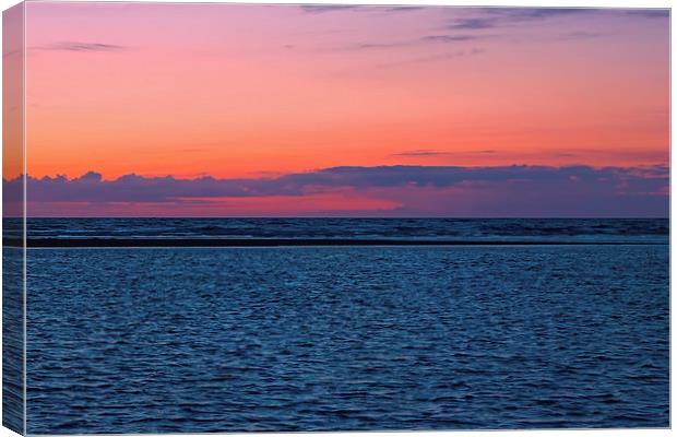 Ainsdale Sunset Canvas Print by Roger Green