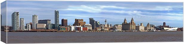 Liverpool Skyline Canvas Print by Roger Green