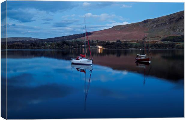 Ullswater at Night Canvas Print by Roger Green