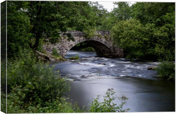 Skelwith Bridge Canvas Print by Roger Green