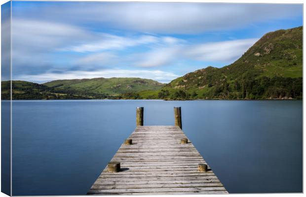 Ullswater Jetty Canvas Print by Roger Green