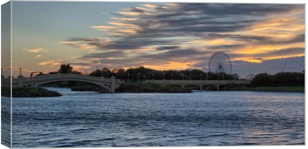 Marine Lake at Sunset Canvas Print by Roger Green