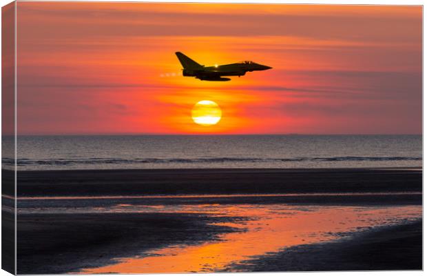 Typhoon at Sunset Canvas Print by Roger Green