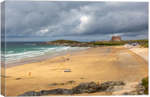 Fistral Beach Canvas Print by Roger Green