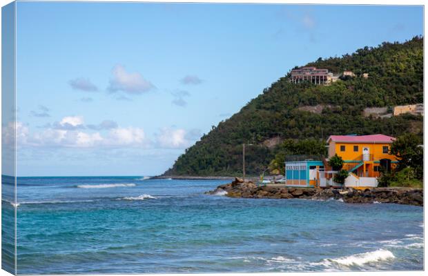 Beautiful Bay on Tortola Canvas Print by Roger Green