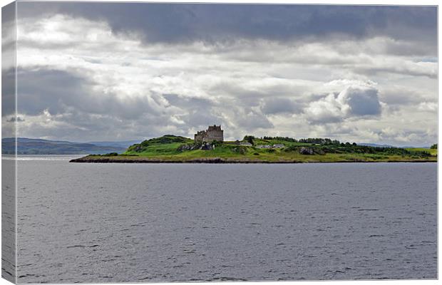 Duart Castle Canvas Print by Dave Parkin