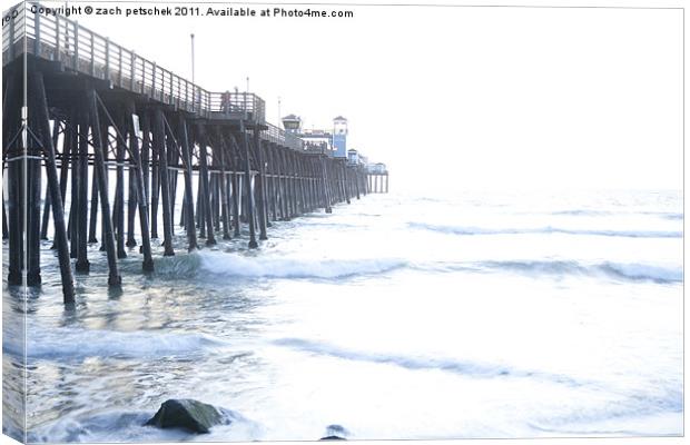 Oceanside Pier Canvas Print by zach petschek
