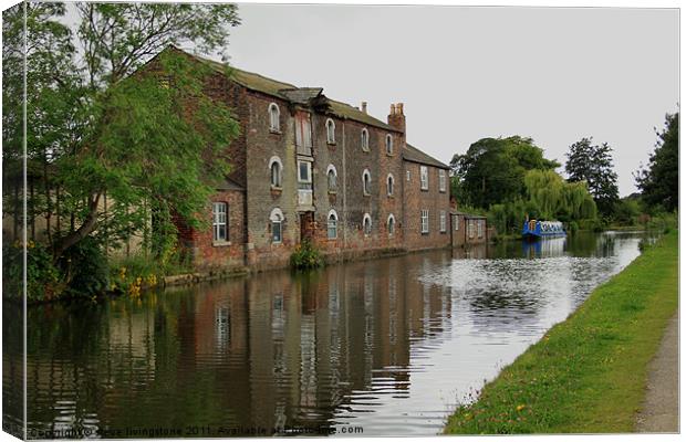 canalside Canvas Print by steve livingstone